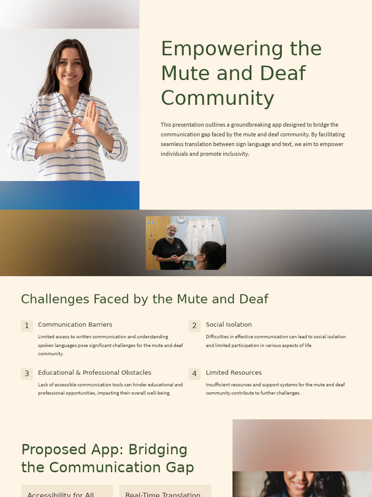 App for Mute and Deaf Communication | PDF | Sign Language | Communication