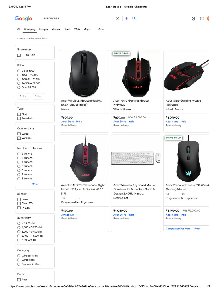 Acer mouse google shopping pdf wireless computer keyboard