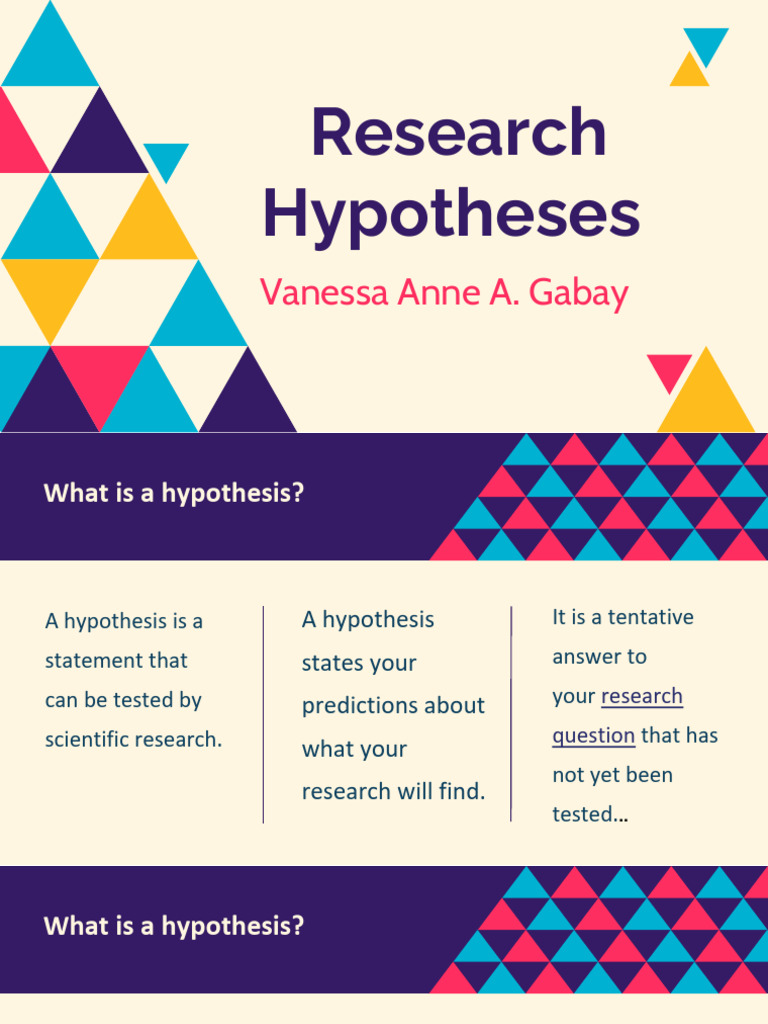 Hypotheses - Definition of Terms Student | PDF | Hypothesis | Null ...