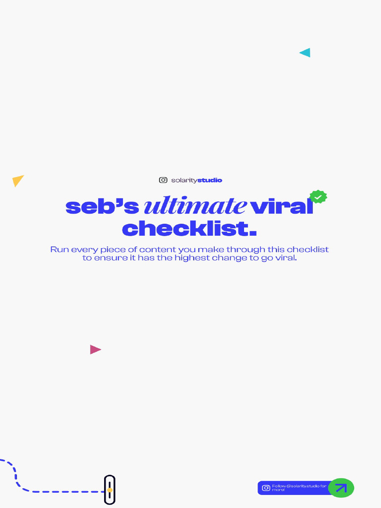 Mobile+Version+-+Solarity studios+Viral+Checklist | PDF