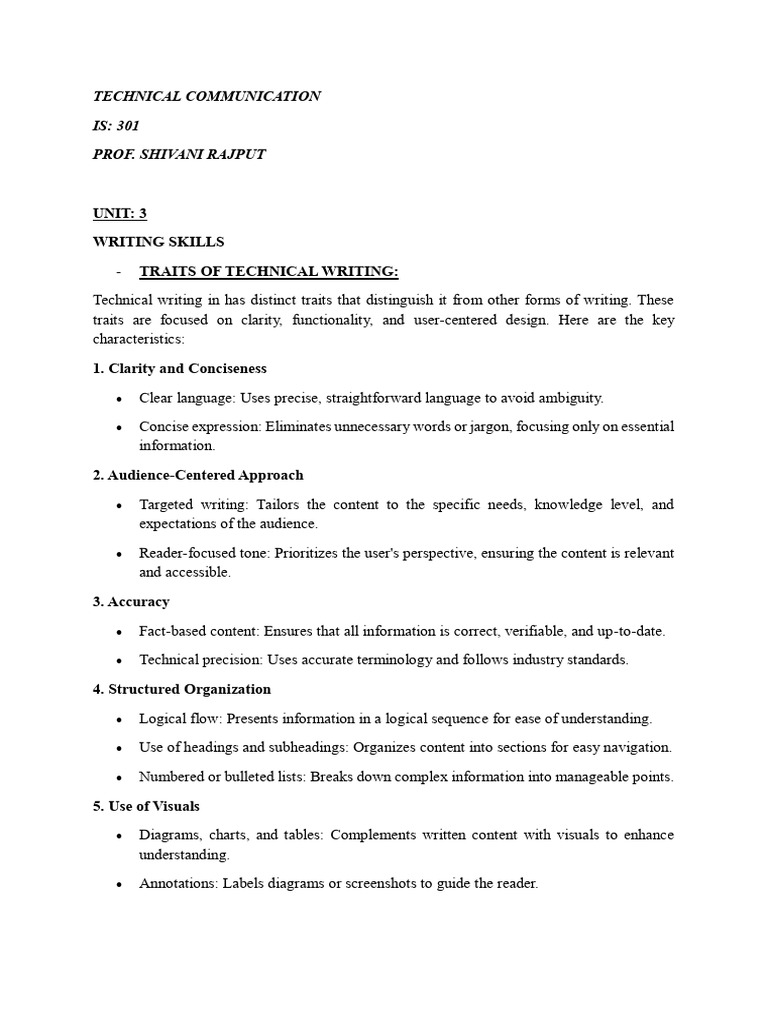 Technical Communication Notes IOT 3 | PDF | Memorandum | Abstract (Summary)