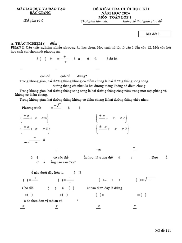 Toan Lop 11 | PDF