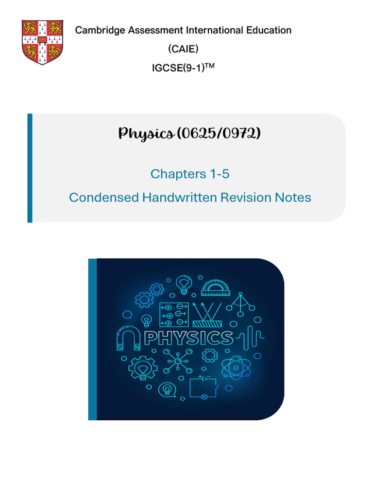 Igcse physics notes 2 pdf