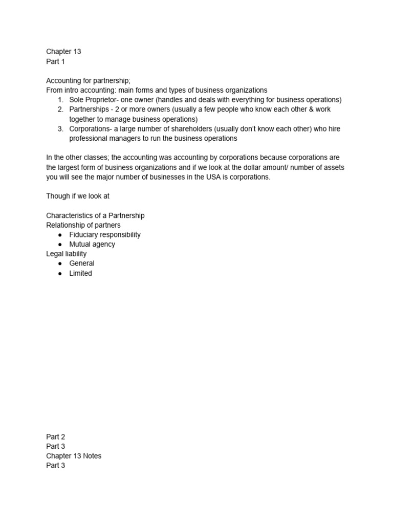 401 Notes Pdf Pdf Partnership Interest