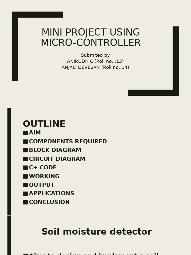 Soil Moisture Monitoring System | PDF