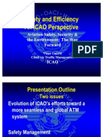 ICAO Perspective on Safety and Efficiency in Global ATM