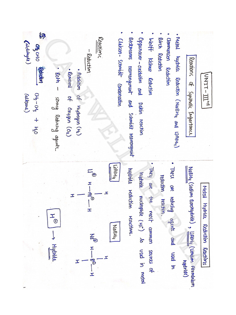 Unit 5 Organic Chemistry Notes | PDF | Pharmacy | Pharmaceutical Sciences