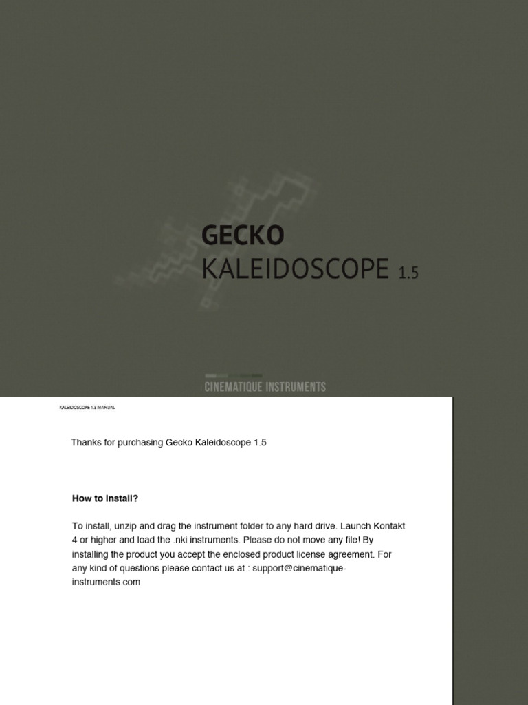 Kaleidoscope 15 Manual | PDF | Musical Instruments | Sound