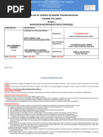 BSMT Program Curriculum and Course Description | PDF | Ships | Navigation