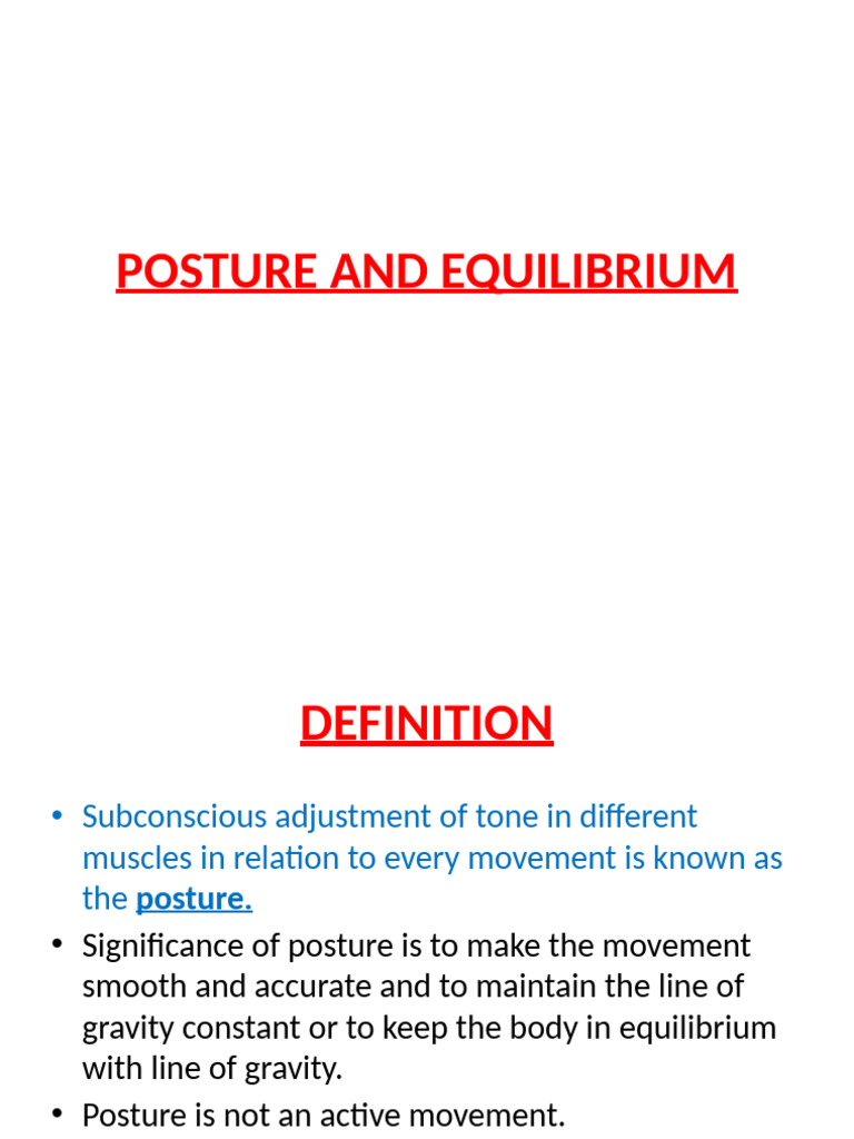 Understanding Posture and Muscle Tone | PDF | Motor Neuron | Cerebellum