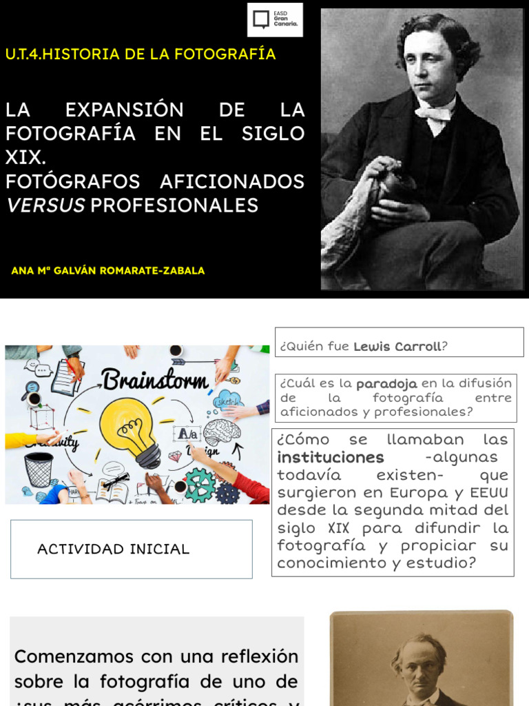 Fotografía en el Siglo XIX: Aficionados y Profesionales | PDF