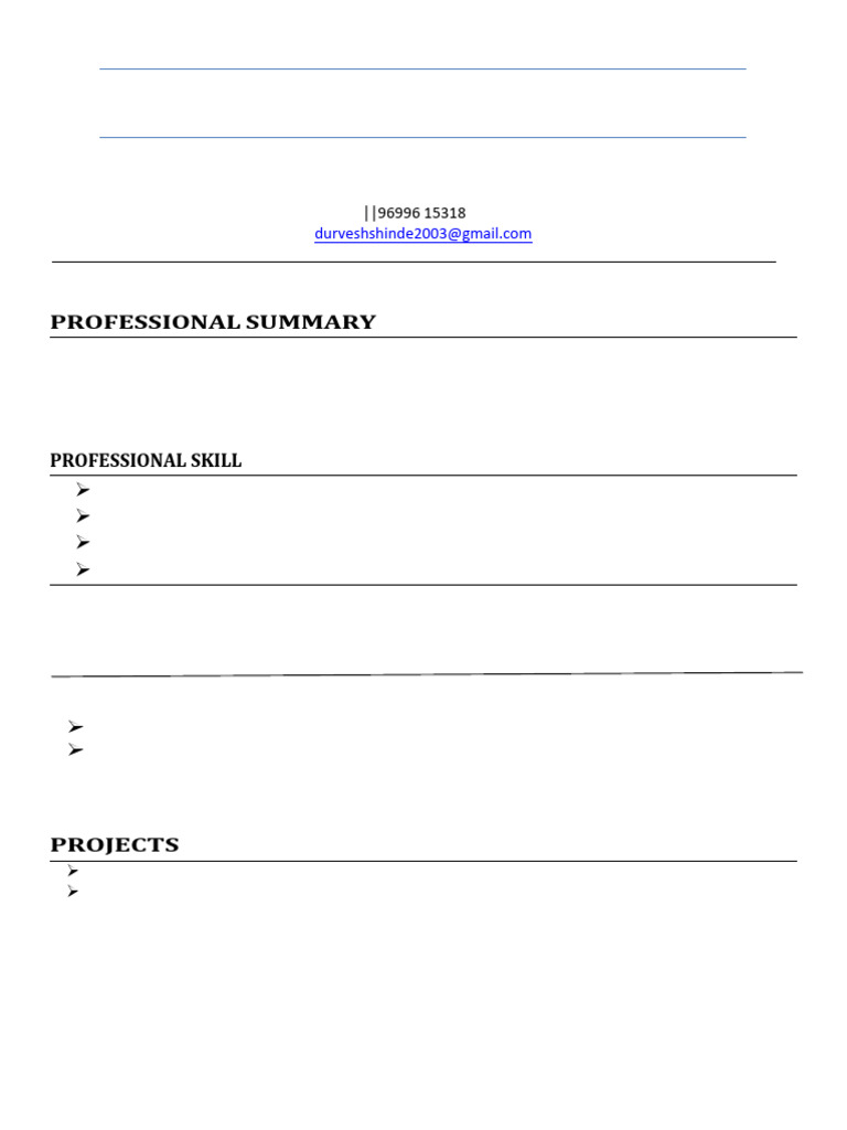 Computer Science Student Resume | PDF