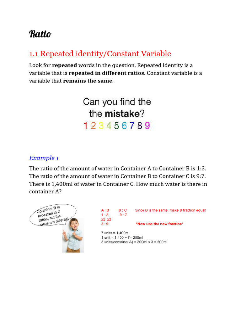 Understanding Ratios in Problem Solving | PDF
