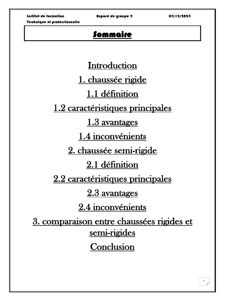 Comparaison des chaussées rigides et semi-rigides | PDF | Béton ...