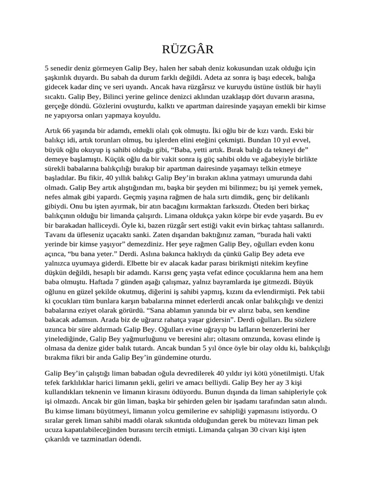 Rüzgâr 1 | PDF
