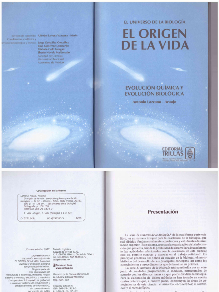 El Origen de La Vida Lazcano | PDF