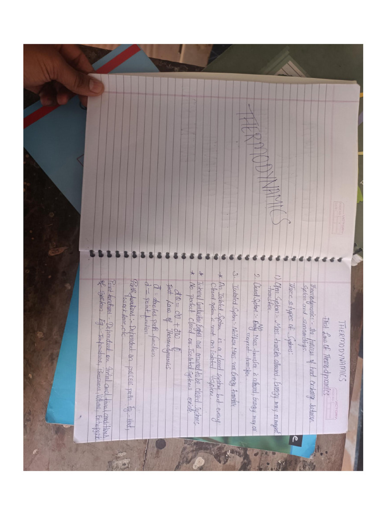 Thermodynamic Full Notes | PDF