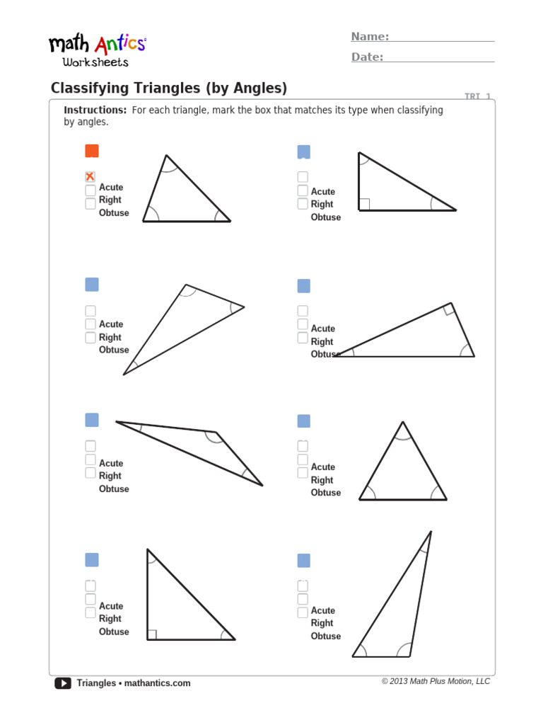 Worksheets Triangles | PDF | Triangle | Euclid