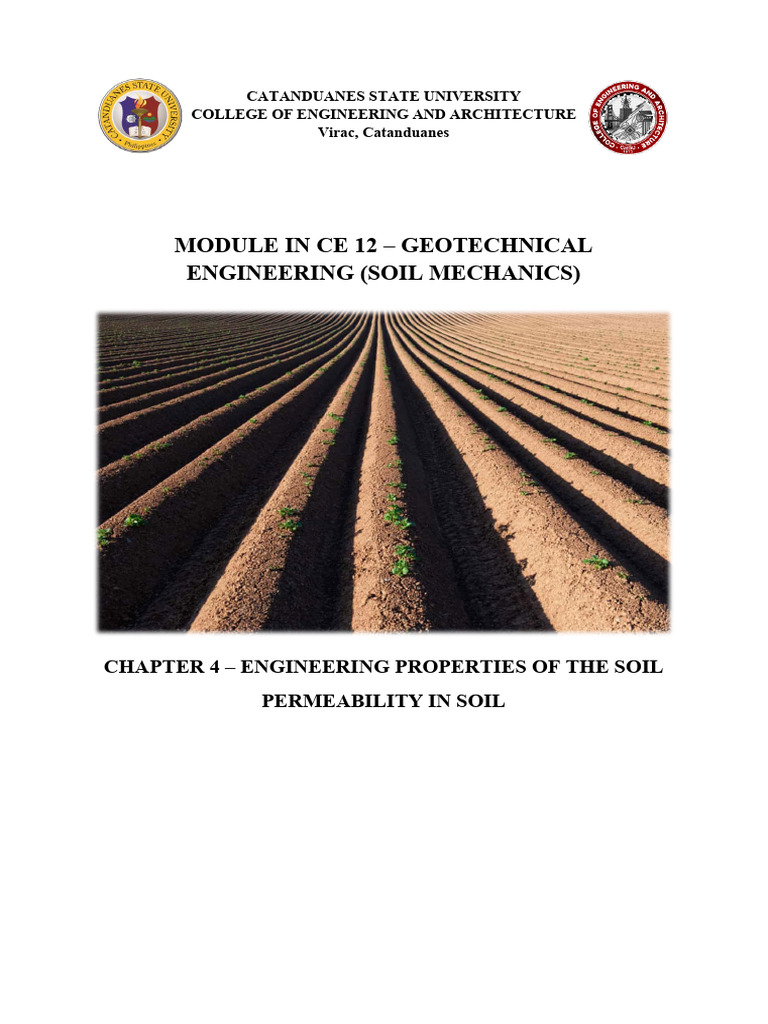 Geotechnical Engineering: Soil Permeability | PDF | Soil Mechanics ...
