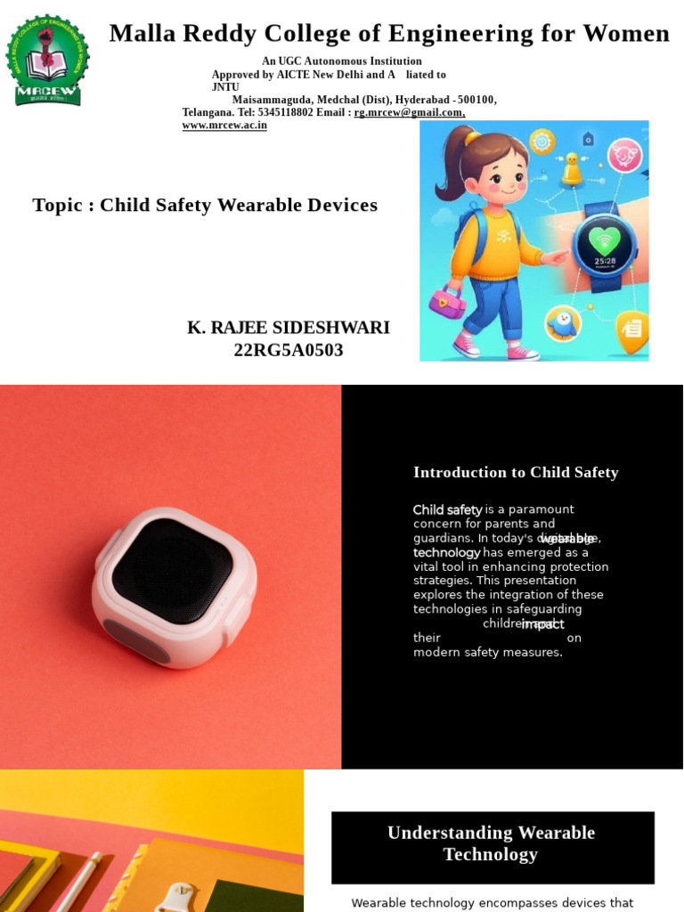 Slidesgo Enhancing Child Safety The Role of Wearable Technology in ...
