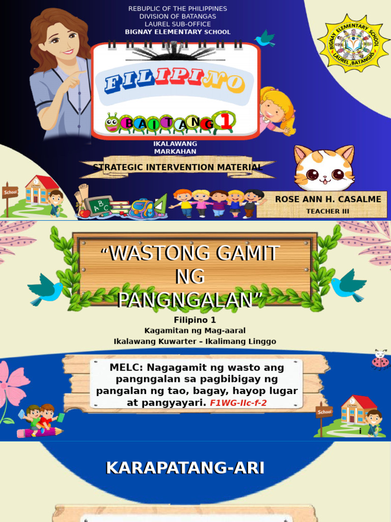 Sim Filipino 1 Ann | PDF