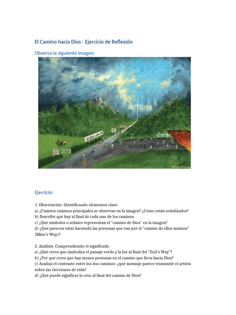 Reflexión sobre el Camino hacia Dios | PDF