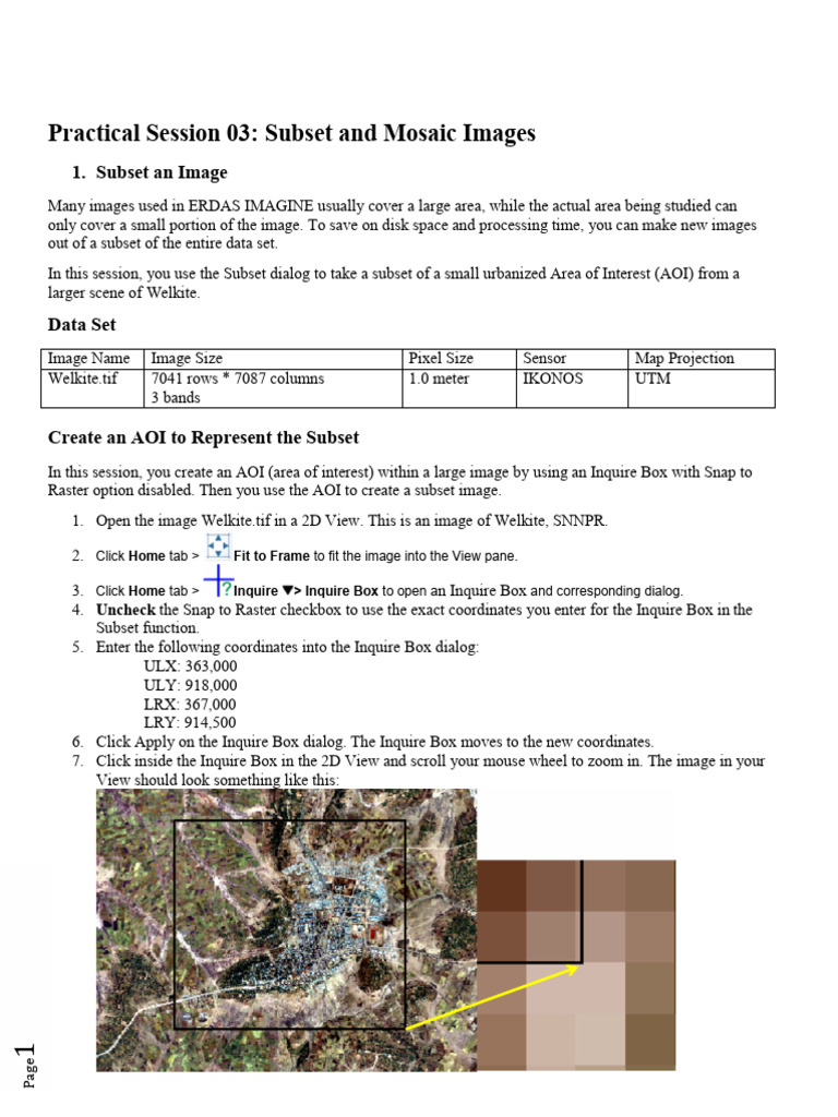 Practical Session 03-Subset and Mosaic Images | PDF | Pixel | Computer ...