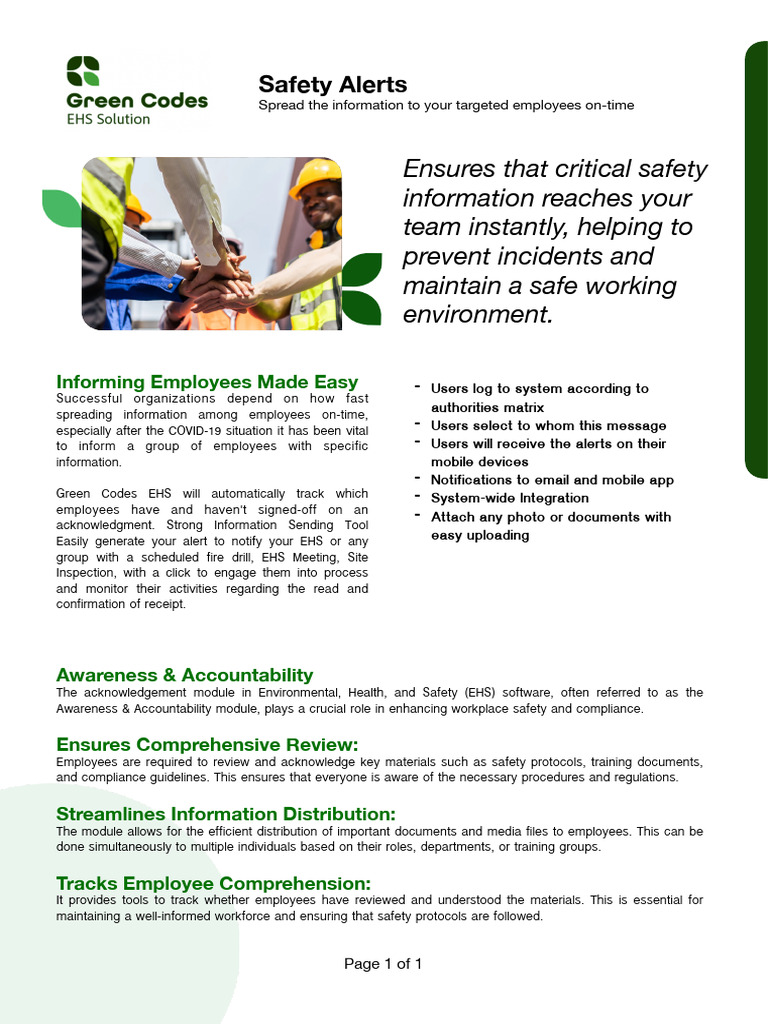 Tracking Employee Safety Acknowledgments | PDF | Regulatory Compliance ...