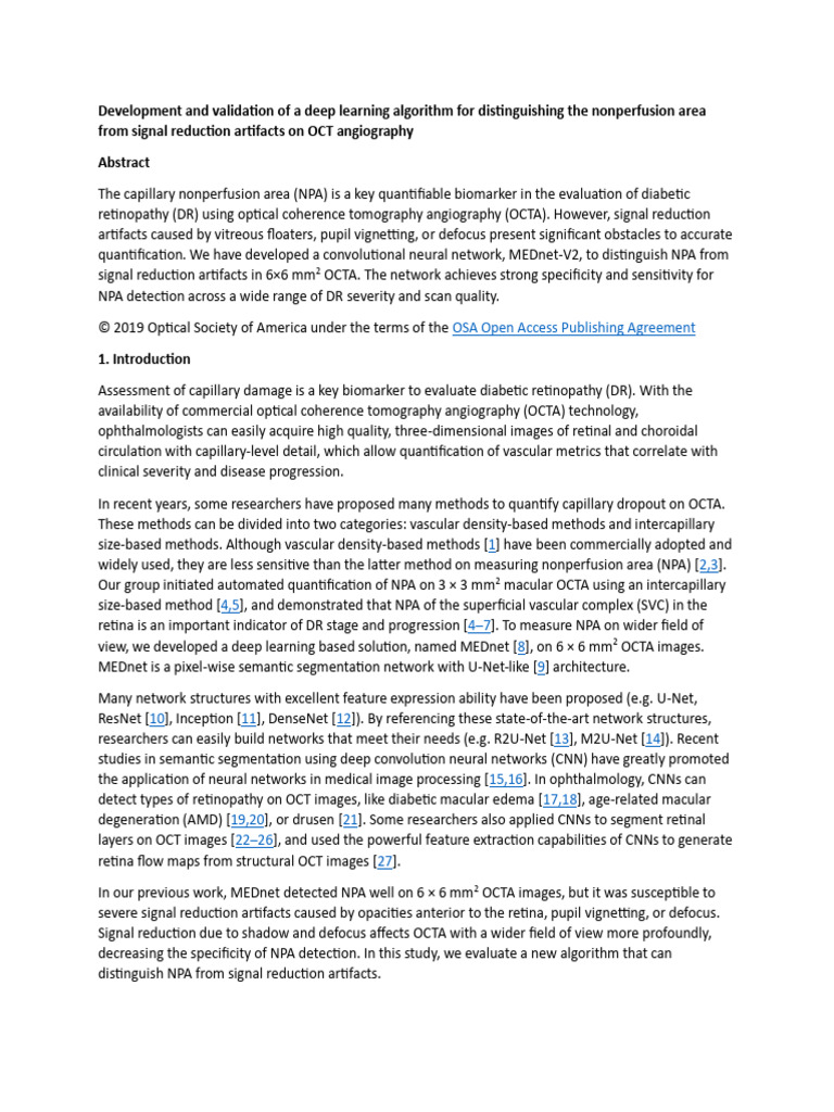 Development and Validation of A Deep Learning Algorithm For ...