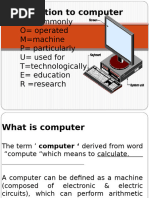 Introduction to computer notes | PDF