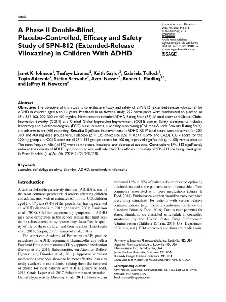 A Phase II Double-Blind, Placebo-Controlled, Efficacy and Safety Study ...