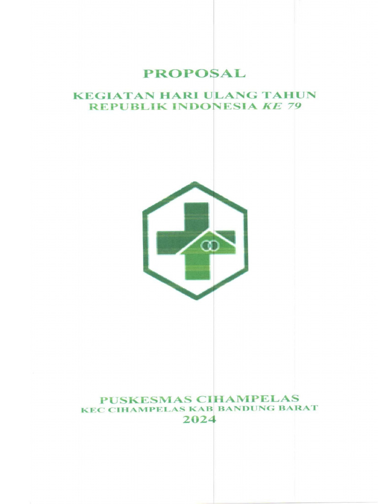 Proposal Hutri PKM Cihampelas 2024 | PDF