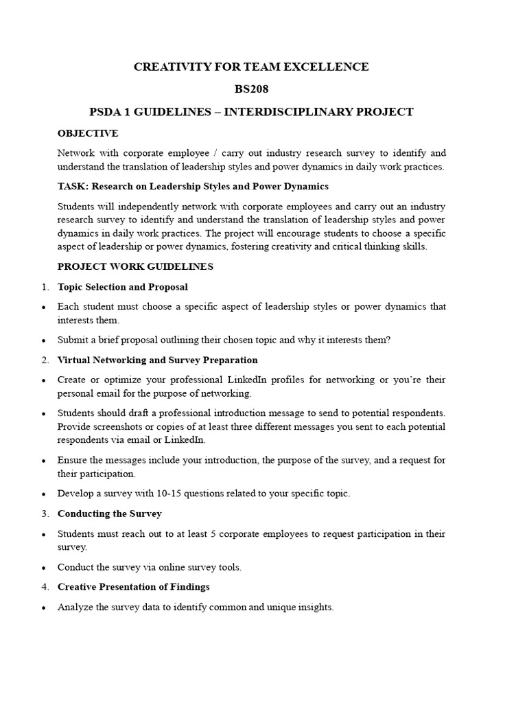 IP Guidelines Even Semester | PDF | Linked In | Leadership