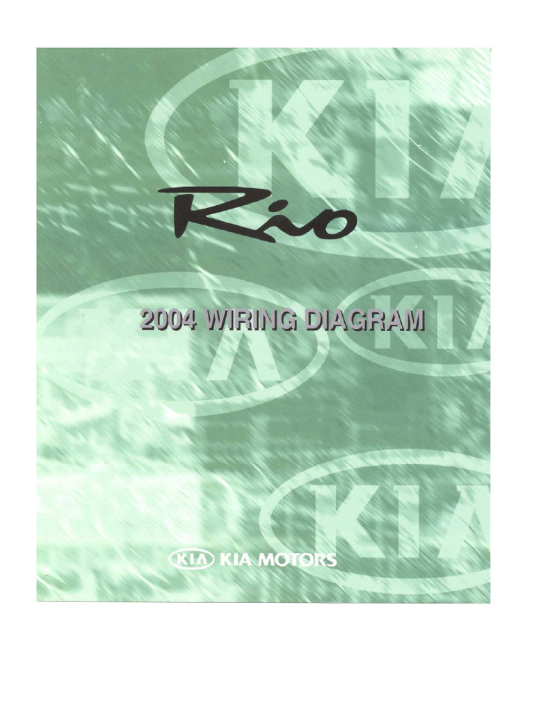 2004 Kia Rio Wiring Diagrams | PDF | Electrical Connector | Vehicles