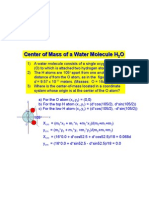 Center of Mass H2O