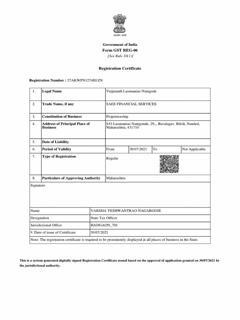 GST details SFS | PDF | Common Law | Business