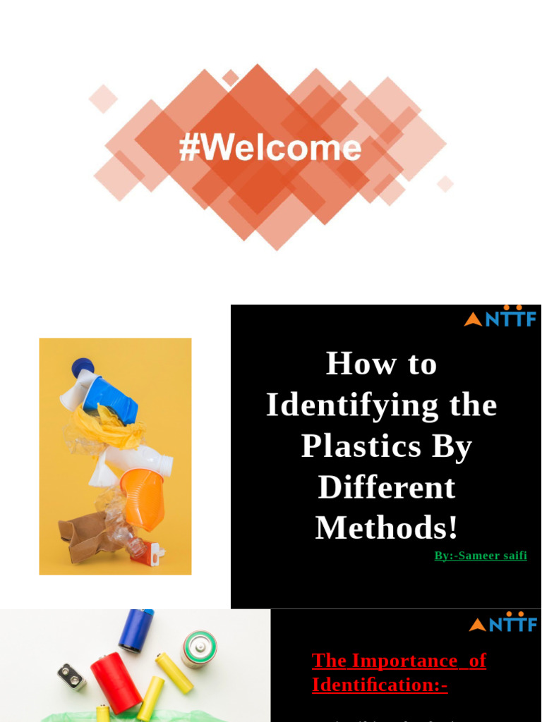 Plastic Identification Methods PDF Plastic Recycling