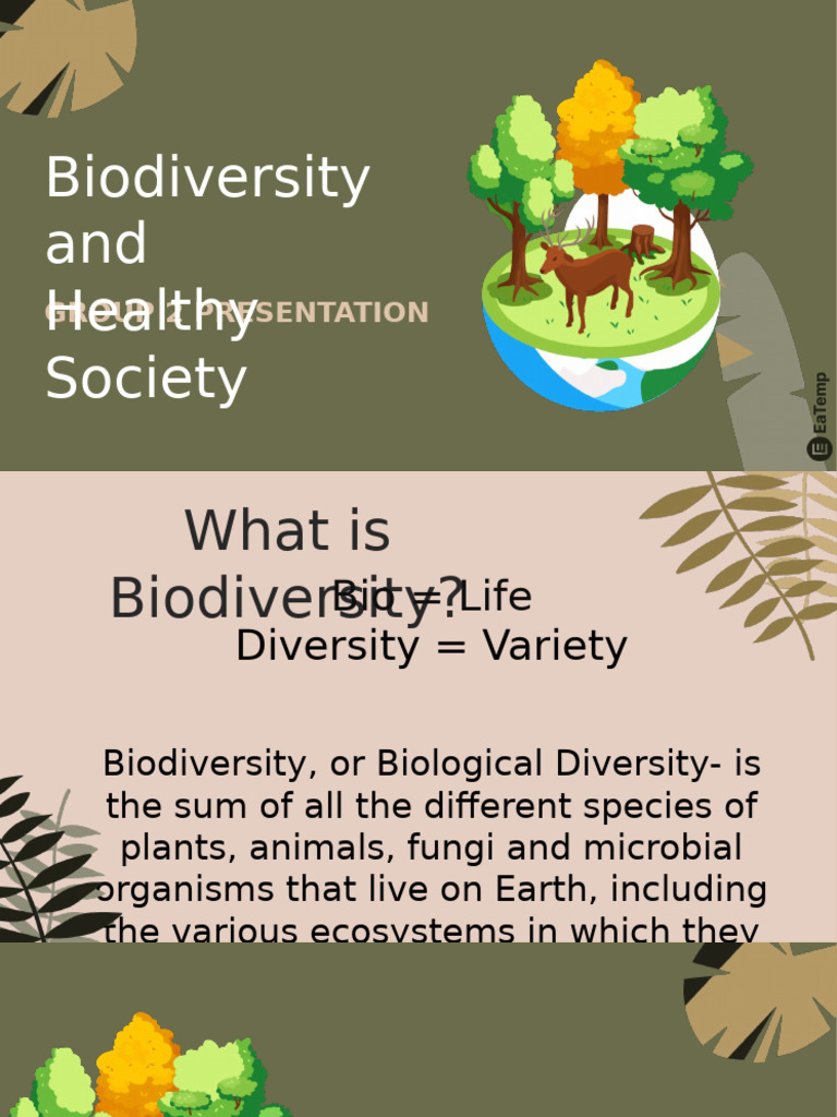 Biodiversity Group 2 | PDF | Biodiversity | Ecosystem