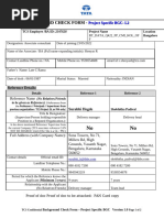 TCS Background Check Form Guidelines | PDF | Background Check | Common Law