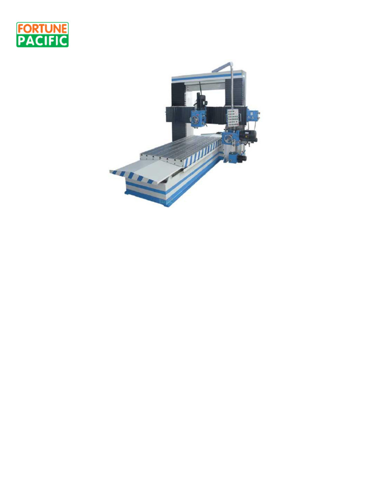 PM1000 X Planer Type Milling Machine | PDF | Machines | Tools