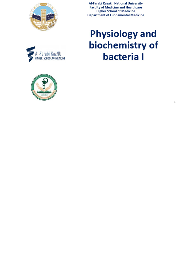 Bacterial Physiology and Biochemistry Overview | PDF | Bacteria ...