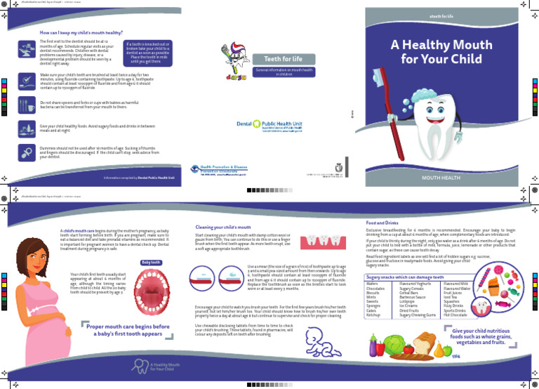 Child Mouth Health Tips & Care Guide | PDF | Dentist | Foods