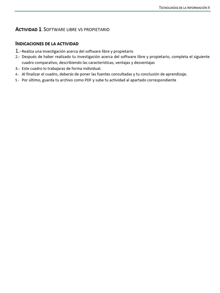 Comparativa: Software Libre vs Propietario | PDF | Software libre ...