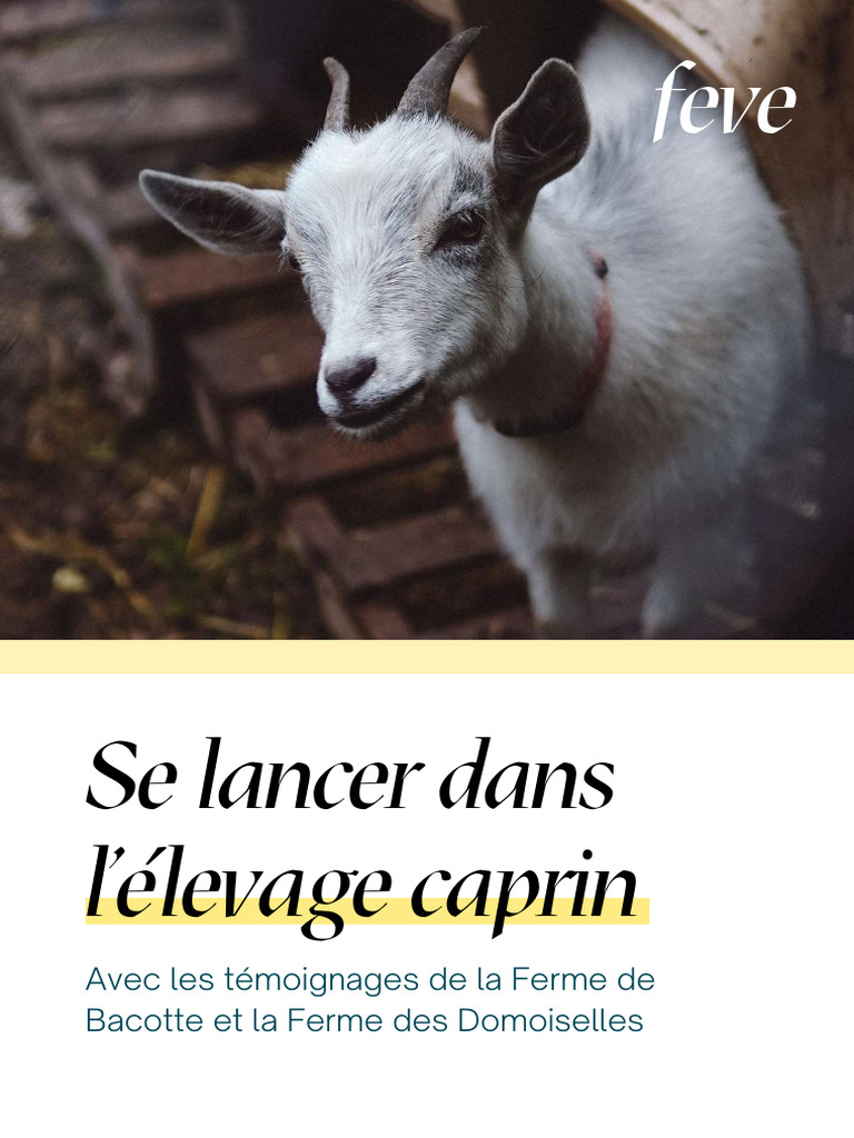 Guide pour débuter l'élevage caprin | PDF | Chèvre | Agriculture biologique