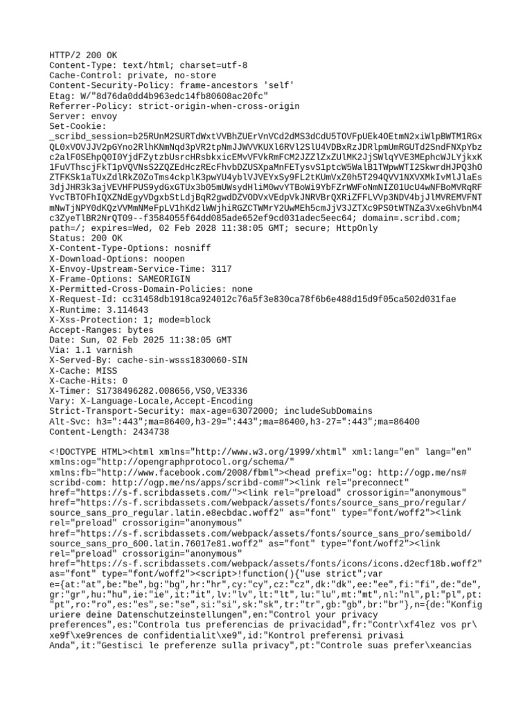 Scribd Document Access Details | PDF | Computer Standards | Network ...