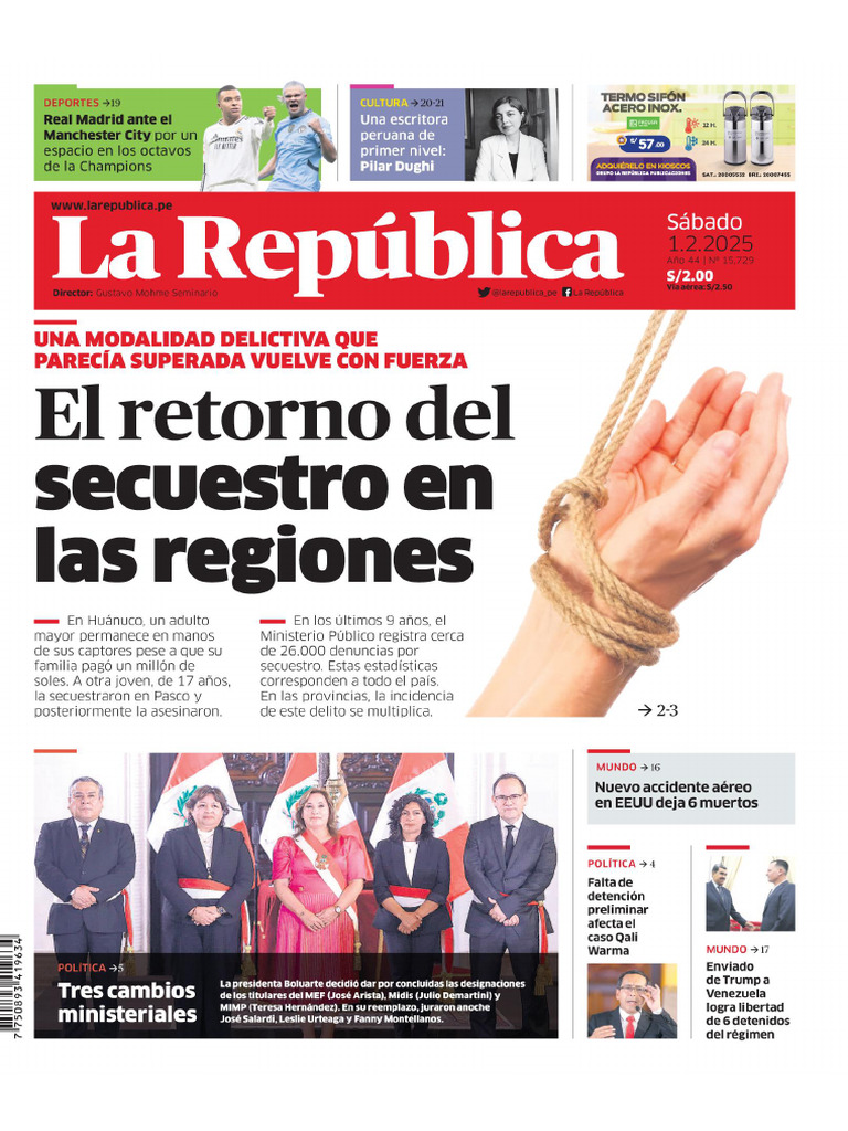 La Republica 01-02-25 | PDF