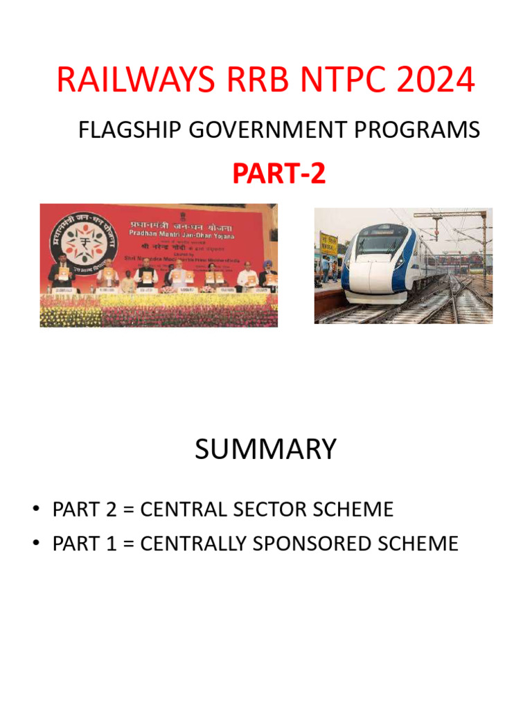 Flagship Government Programs Overview | PDF | Government Of India ...