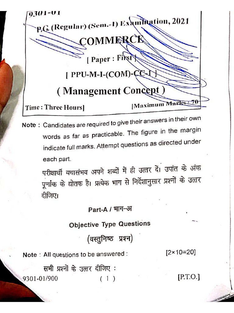 MCom SEM 1 Cc-01 | PDF