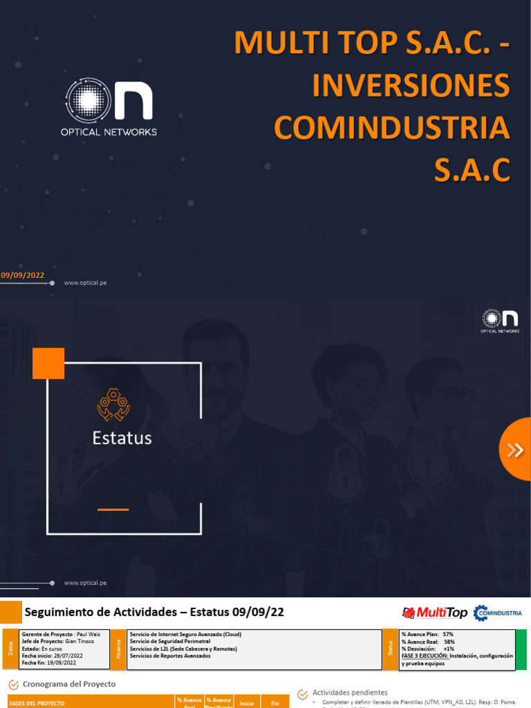 Multitop_Comindustria_Estatus_09set22 | PDF | Informática | Redes de ...