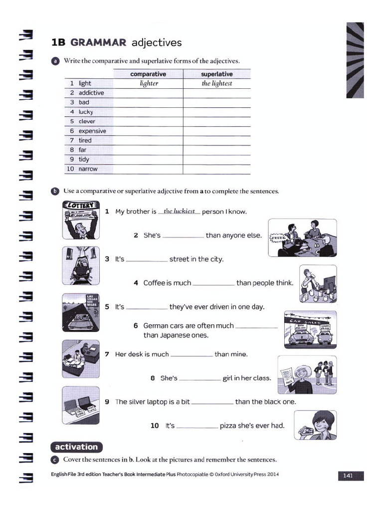 EF3 Plus 1B Grammar | PDF